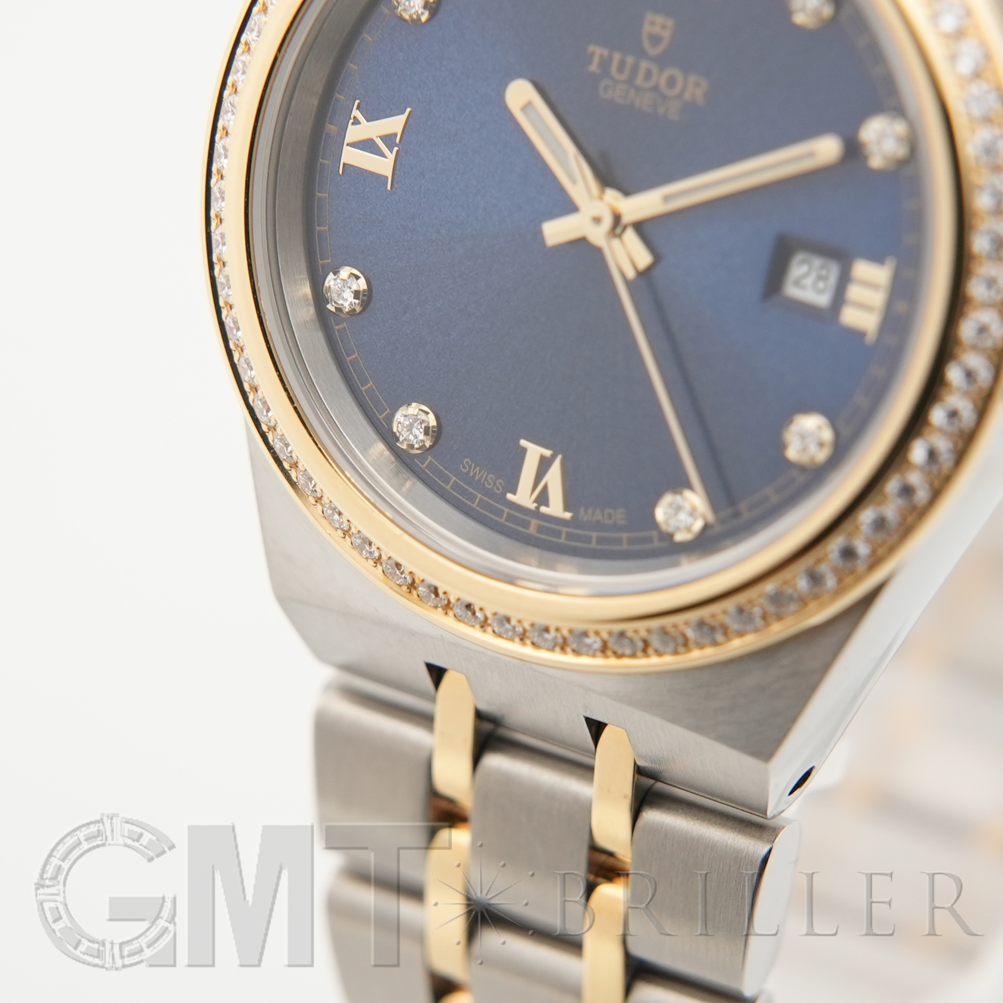 新品)TUDOR チューダー ロイヤル 28mm ブルー ダイヤモンド M28323