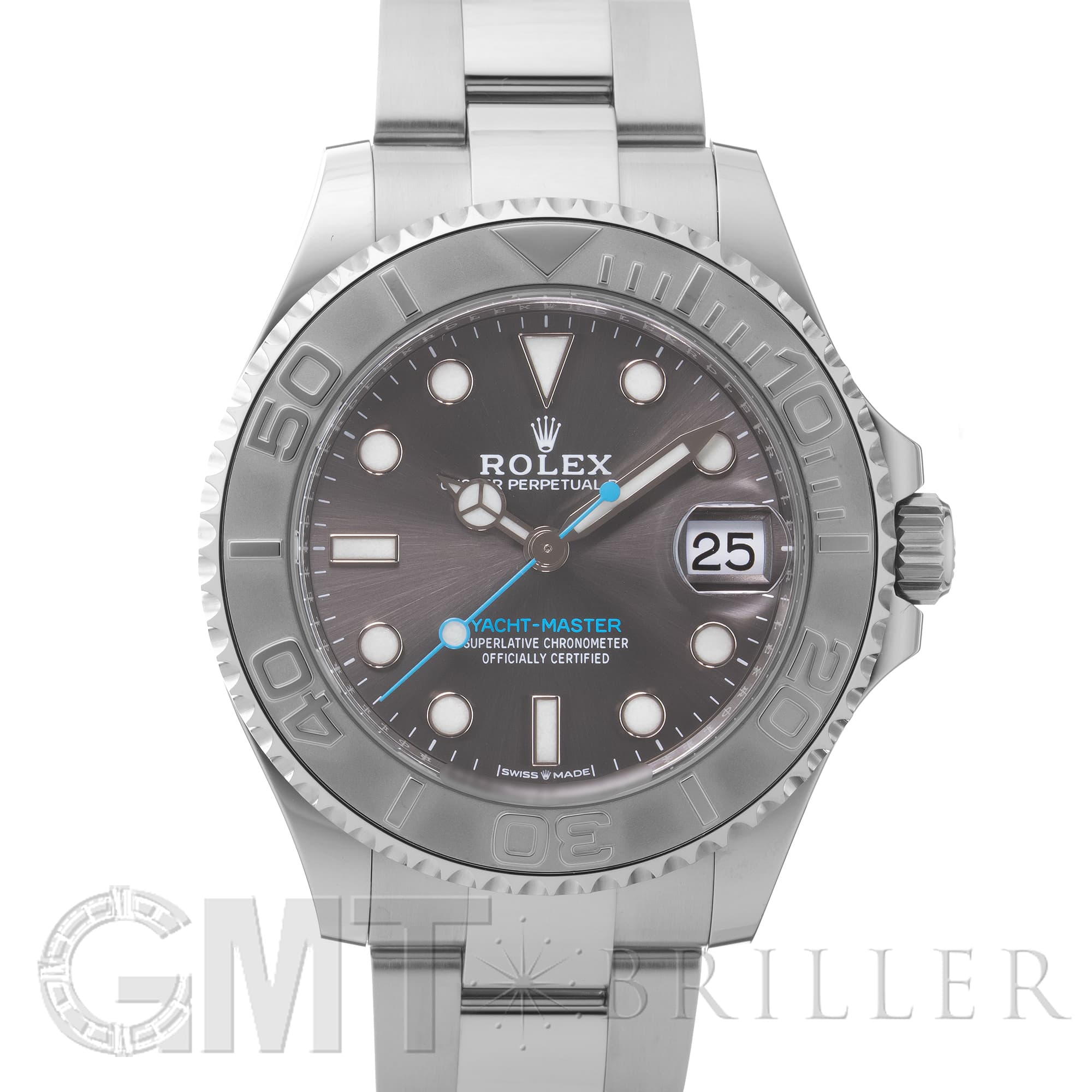 希少品ヨットイ 2007年 ブルーグレー エレファント モーウィレムズ 26cm 中古)ROLEX ロレックス ヨットマスター 37 268622 ダークロジウム