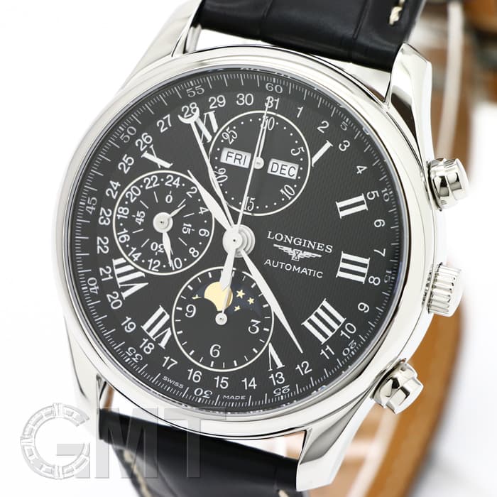 ロンジン マスターコレクション クロノグラフ トリプルカレンダー ムーンフェイズ 190年以上の歴史を誇る名門【古典顔クロノグラフ】ムーンフェイズ