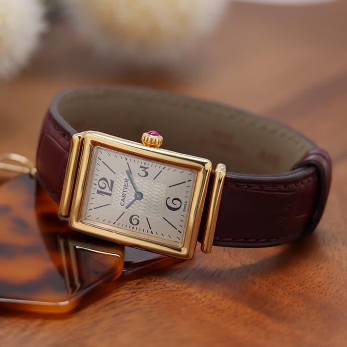 中古)CARTIER カルティエ レクタンギュラー W1524257 カルティエ 150