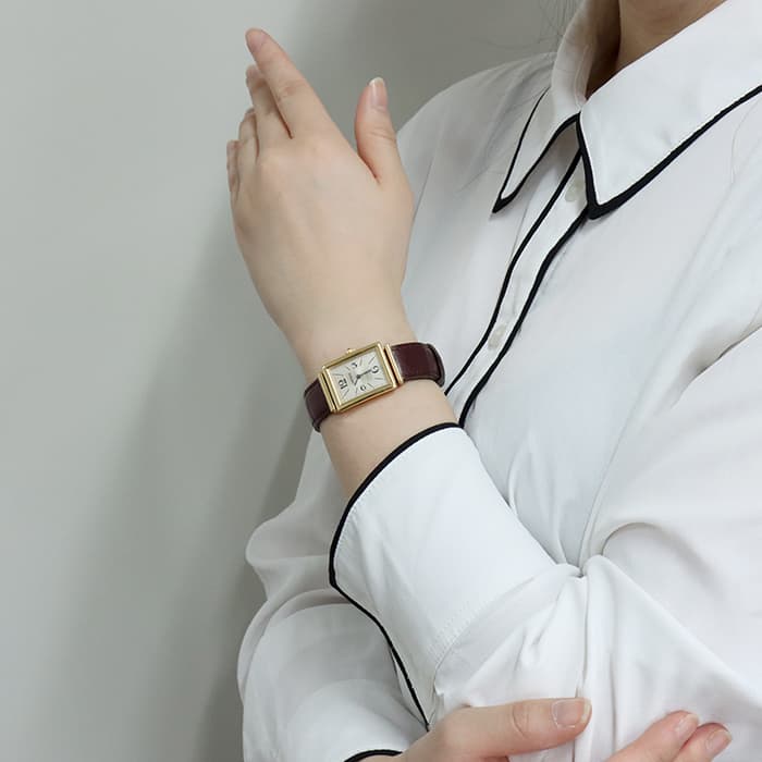 中古)CARTIER カルティエ レクタンギュラー W1524257 カルティエ 150