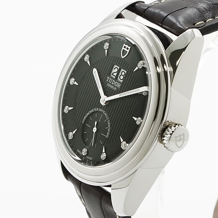 新品)TUDOR チューダー グラマー ダブルデイト 57100 ブラック 11P