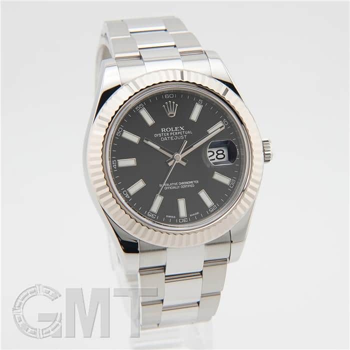中古)ROLEX ロレックス デイトジャスト II 116334 ブラック（商品ID