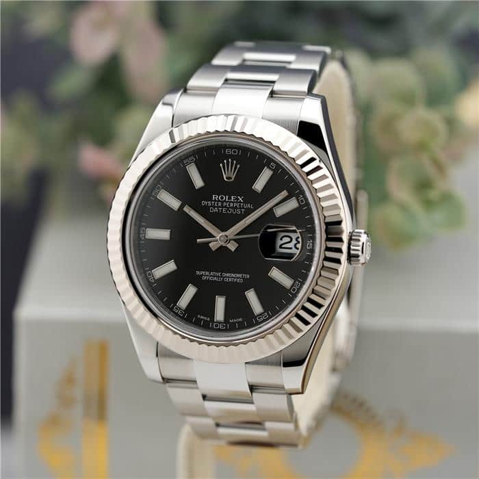 中古)ROLEX ロレックス デイトジャスト II 116334 ブラック（商品ID