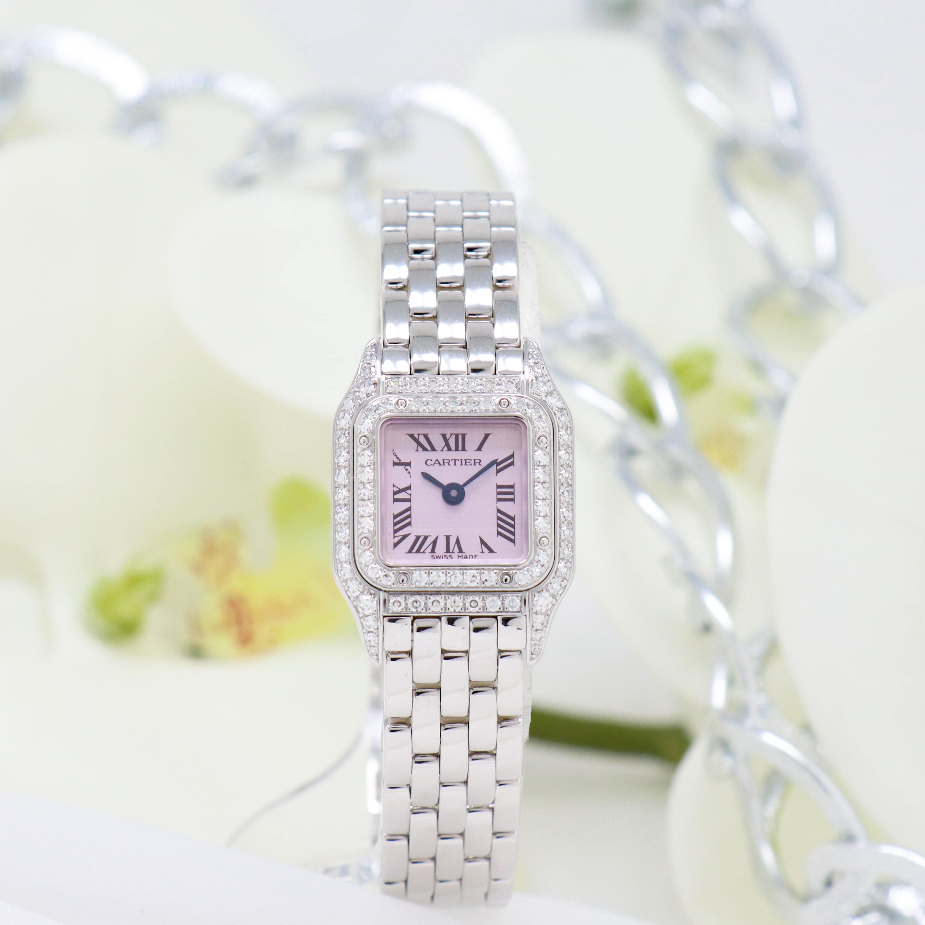 中古)CARTIER カルティエ パンテール ミニパンテール WF3257F3 ピンク