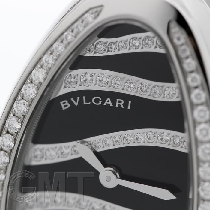 ブルガリ BVLGARI 腕時計 セルペンティ SP35BDSDS.1T トゥボガス シングルスパイラル ダイヤベゼル ダイヤ/ブラック文字盤 黒 SS クオーツアナログ / #L 【箱・保付き】 【中古】 新品)BVLGARI ブルガリ セルペンティ ブラック ベゼルダイヤ SP35BDSDS