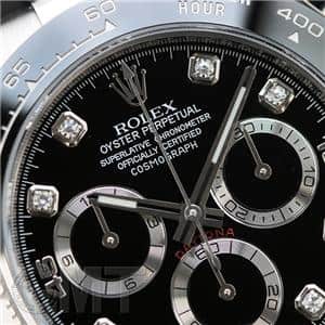 ROLEX ロレックス デイトナ 116519LNG ブラック 8Pダイヤ オイスターフレックス