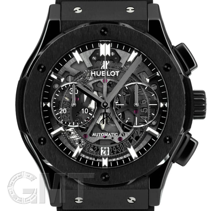 HUBLOT クロコ×ラバー　黒　アエロフュージョン 新品)HUBLOT ウブロ クラシック フュージョン アエロフュージョン