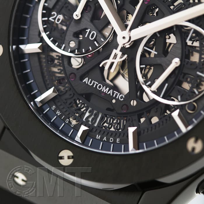 HUBLOT クロコ×ラバー　黒　アエロフュージョン 新品)HUBLOT ウブロ クラシック フュージョン アエロフュージョン