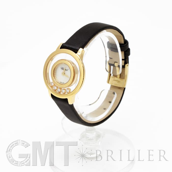 Chopard ショパール 209417 ハッピーダイヤモンド 209417 腕時計 K18PG 革 レディース [中古] Chopard ショパール 209417 ハッピーダイヤモンド 209417 腕時計 K18PG