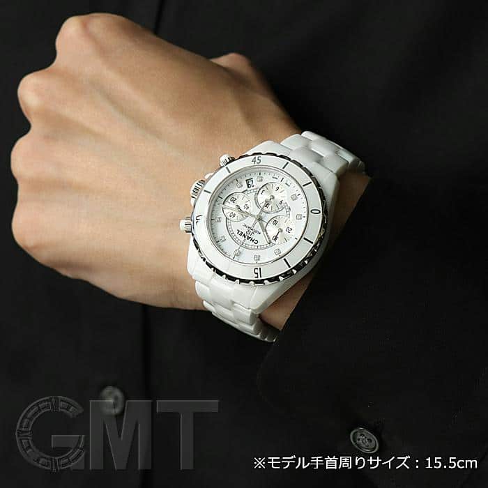 【スエっち】CHANEL J12　H2009 J12 Chronograph Watch, 41 mm - White ceramic | CHANEL