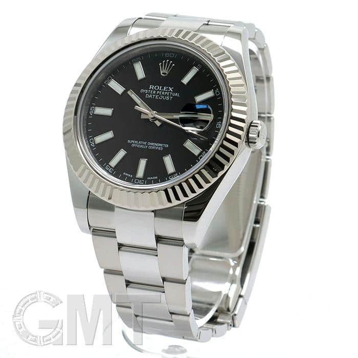 中古)ROLEX ロレックス デイトジャスト II 116334 ブラック（商品ID