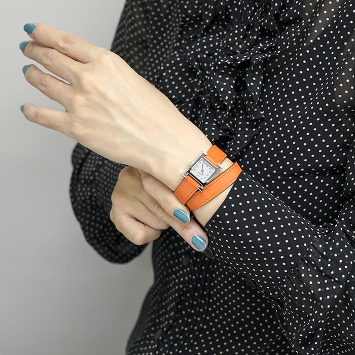 新品)HERMES エルメス Hウォッチ ミニ HH1.110.131/SW932 037882WW00