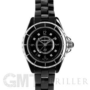 CHANEL シャネル J12 ブラック セラミック 8Pダイヤ 29mm H2569 メイン