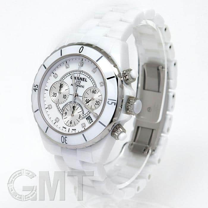 新品)CHANEL シャネル J12 クロノグラフ H2009 ホワイトセラミック 9P