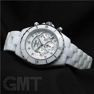 CHANEL シャネル J12 クロノグラフ H2009 ホワイトセラミック 9Pダイヤ 41mm メイン