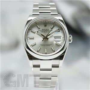 ROLEX ロレックスデイトジャスト壁掛け時計　ホワイト×シルバー　新品未使用 中古)ROLEX ロレックス デイトジャスト 36 126200 シルバー オイスター