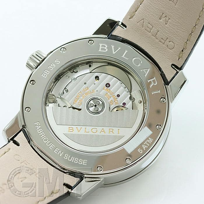 BVLGARI バングル ブルガリ・ブルガリ シルバー レザー 美品 未使用