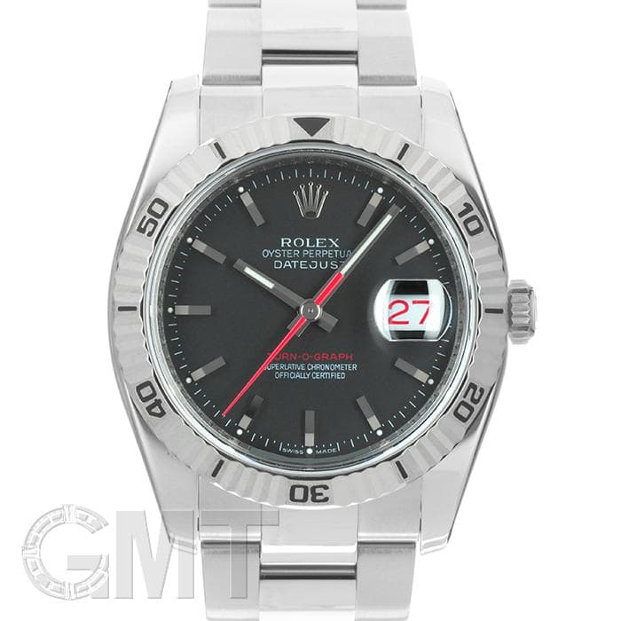 Live(中古品) 中古)ROLEX ロレックス ターノグラフ 116264 ブラック オイスター
