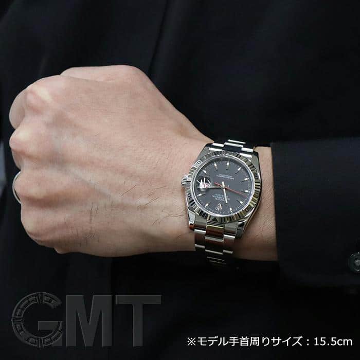 中古)ROLEX ロレックス ターノグラフ 116264 ブラック オイスター
