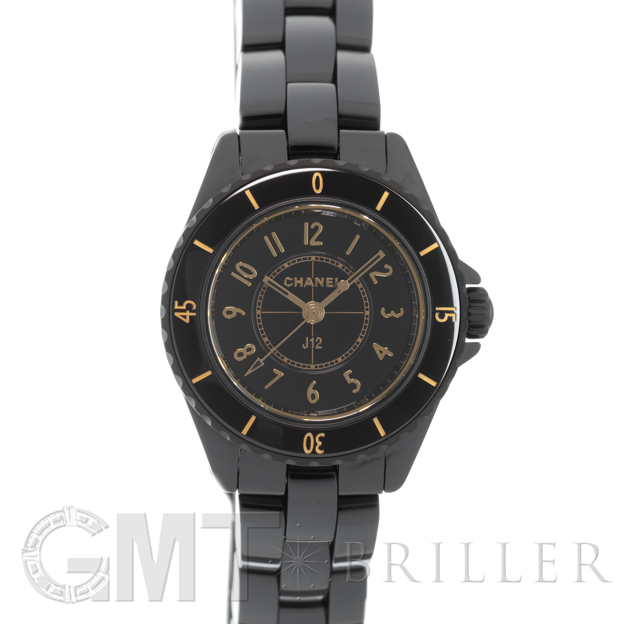 新品)CHANEL シャネル J12 ゴールデン ブラック 28mm H11057（商品ID