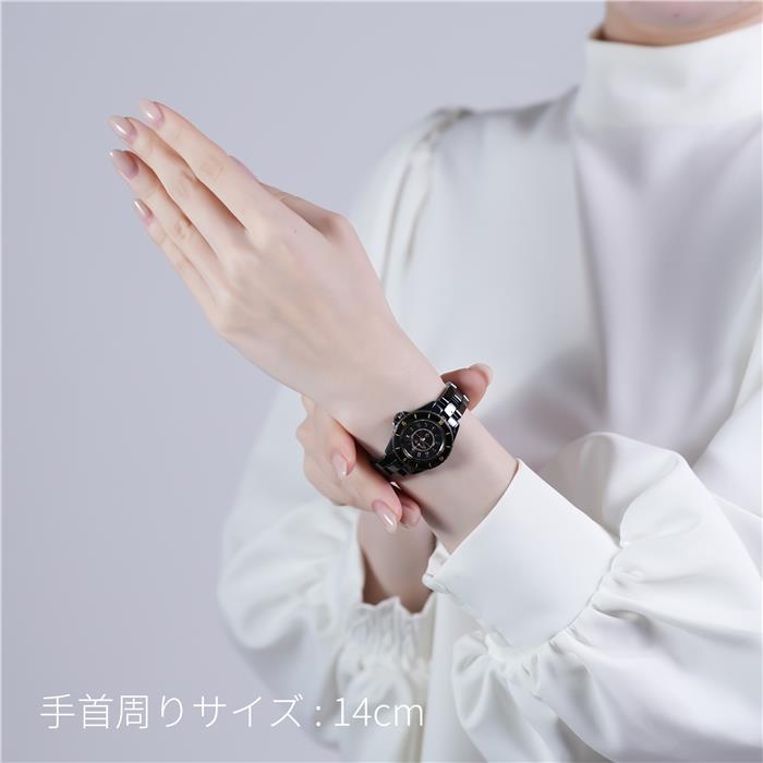 新品)CHANEL シャネル J12 ゴールデン ブラック 28mm H11057（商品ID