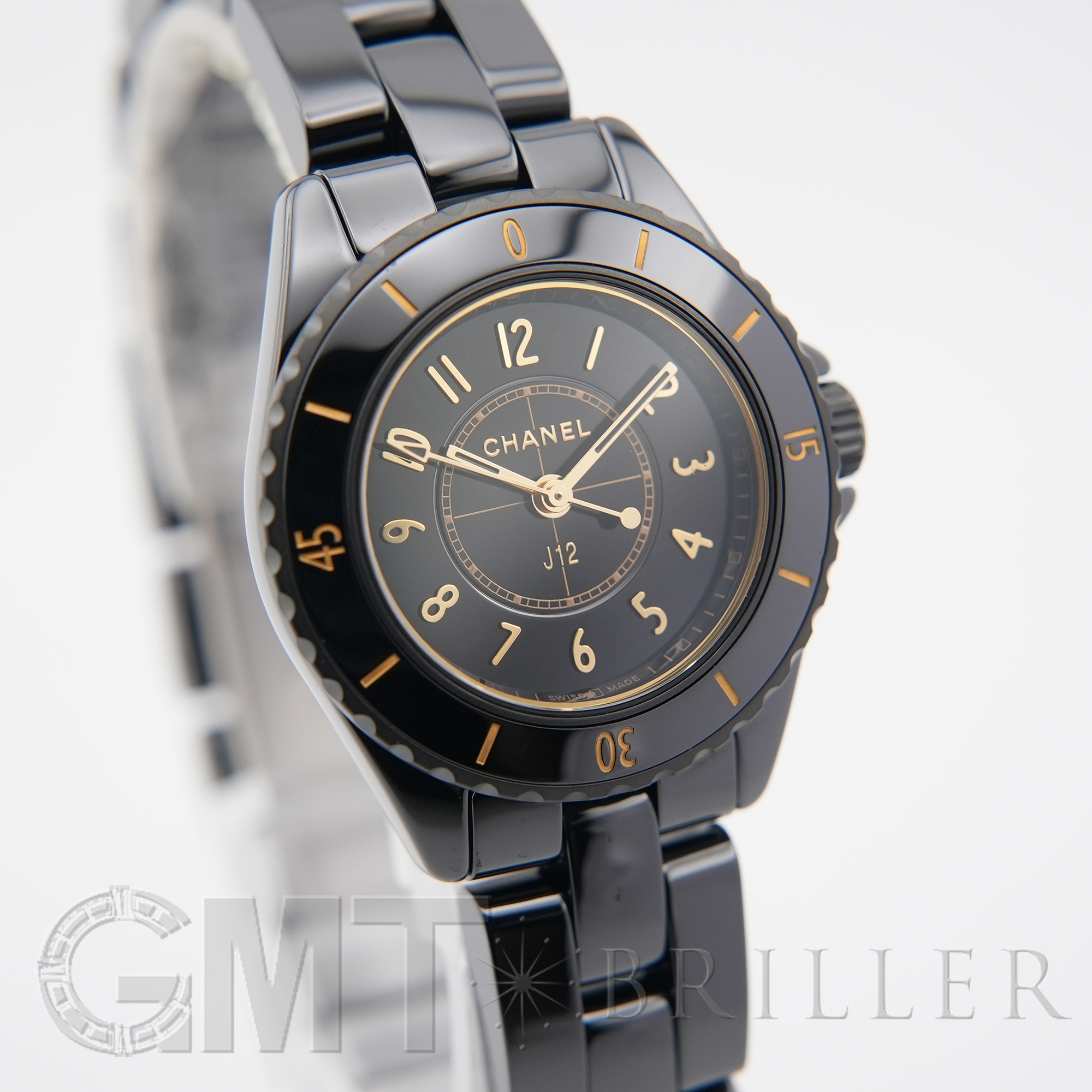 新品)CHANEL シャネル J12 ゴールデン ブラック 28mm H11057（商品ID