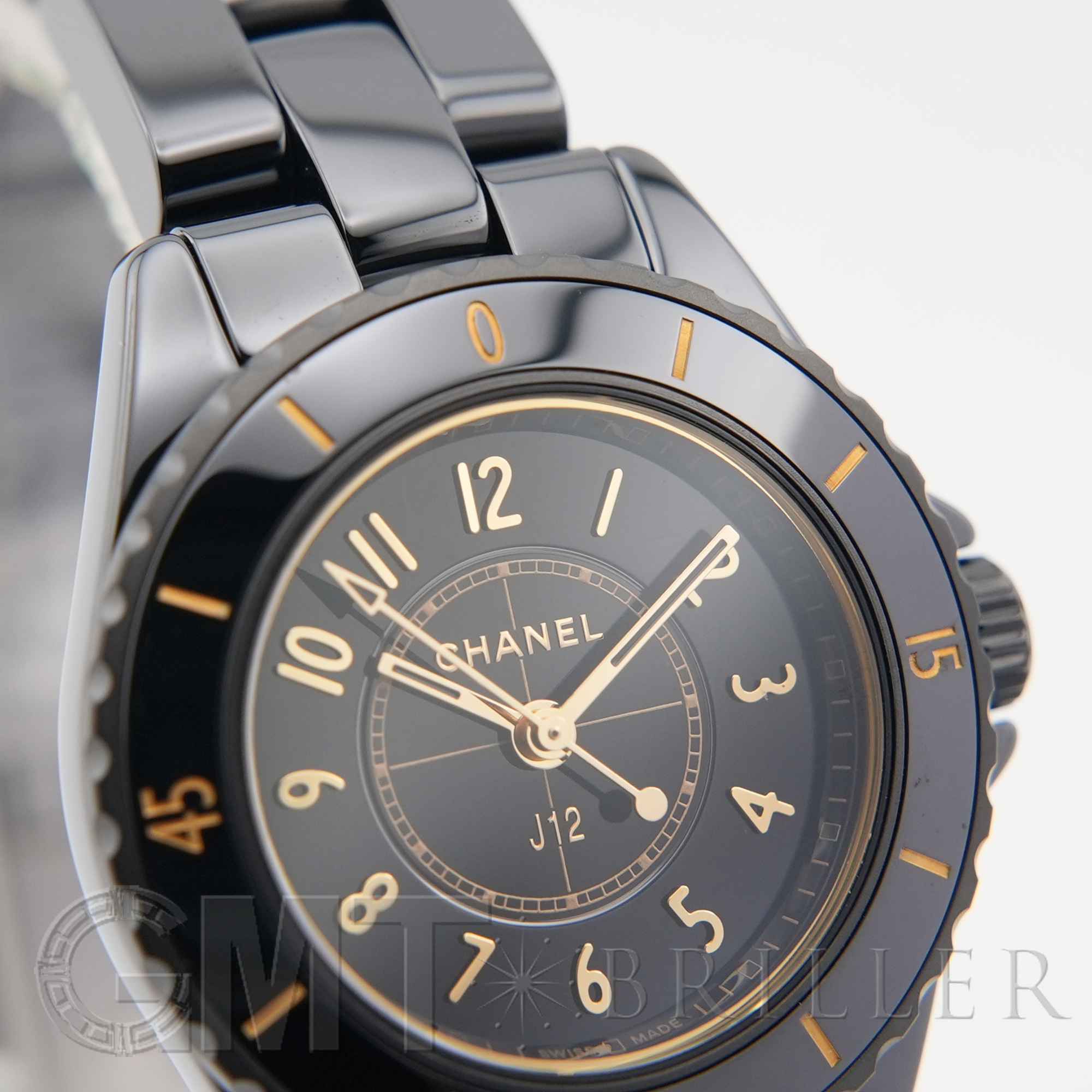 新品)CHANEL シャネル J12 ゴールデン ブラック 28mm H11057（商品ID 