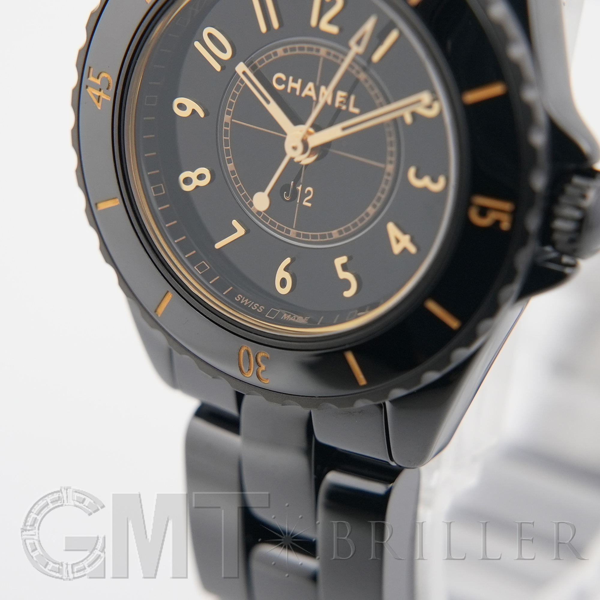 新品)CHANEL シャネル J12 ゴールデン ブラック 28mm H11057（商品ID