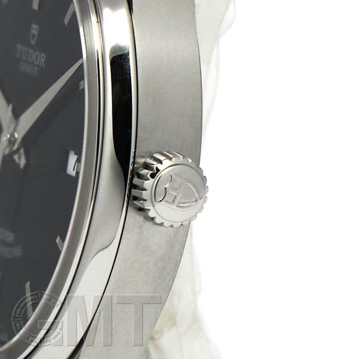 【極美品】TUDOR 12700 3Pダイヤモンド デイト自動巻き OH済み 中古)TUDOR チューダー スタイル 12700 ブラック（商品ID