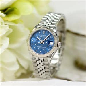 ROLEX ロレックス デイトジャスト 278274 アズーロブルー フローラルモチーフ メイン