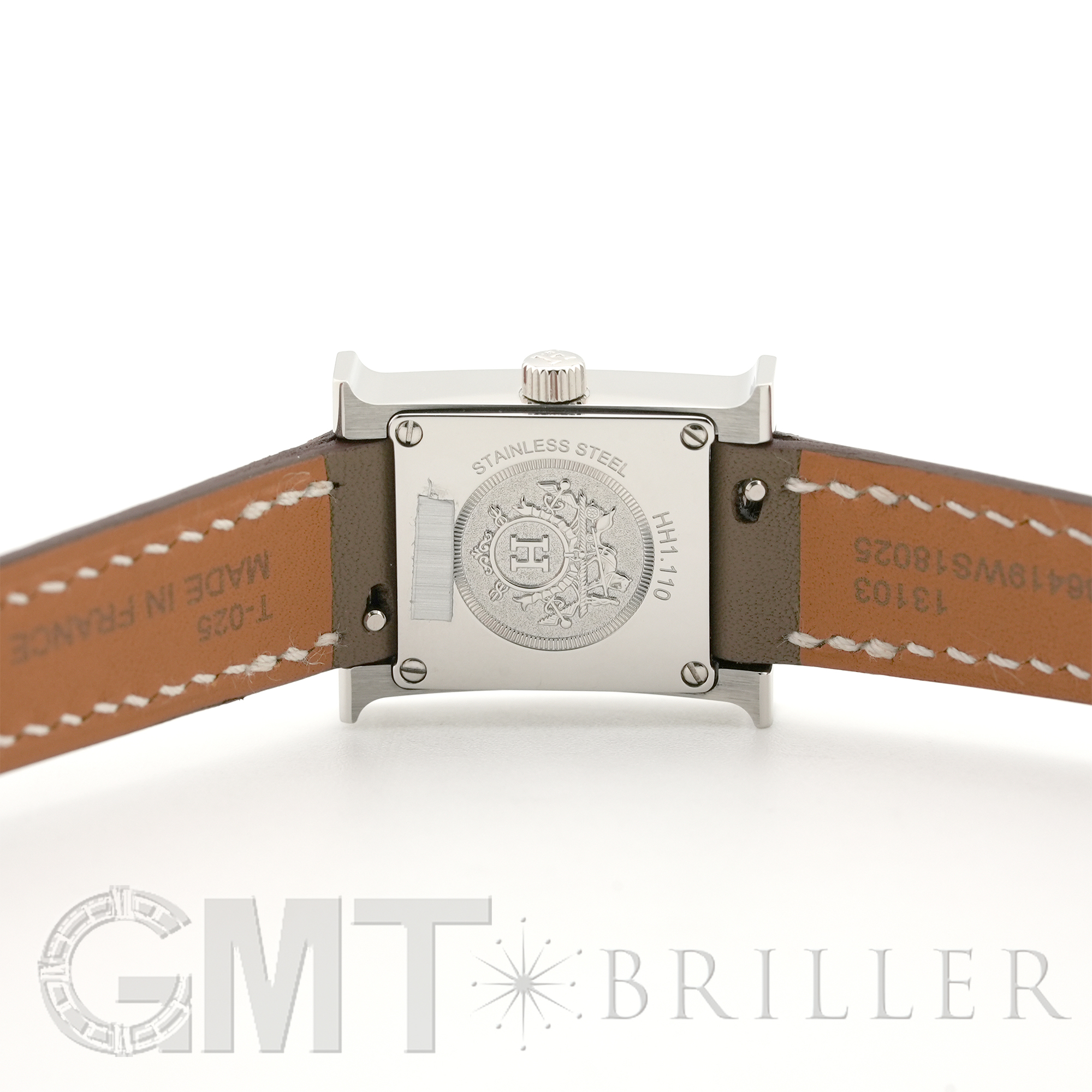 未使用)HERMES エルメス Hウォッチ PM シルバー エトゥープ HH1.210