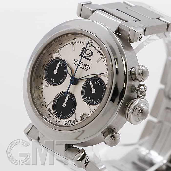 中古)CARTIER カルティエ パシャC クロノグラフ W31048M7（商品ID