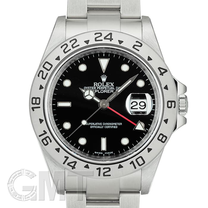 中古)ROLEX ロレックス エクスプローラー II 16570 ブラック V番（商品
