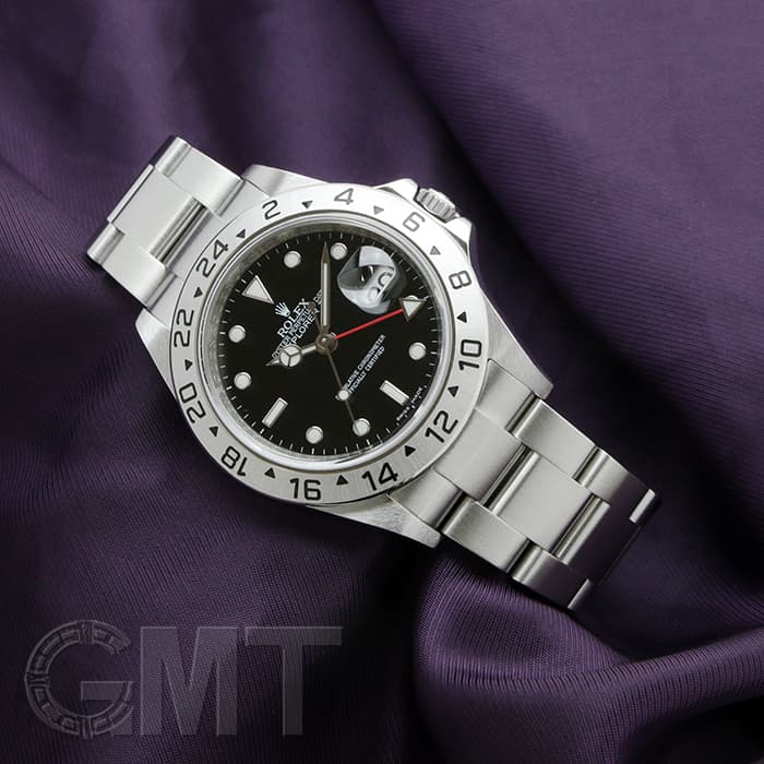 中古)ROLEX ロレックス エクスプローラー II 16570 ブラック V番（商品