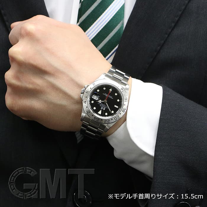 中古)ROLEX ロレックス エクスプローラー II 16570 ブラック V番（商品