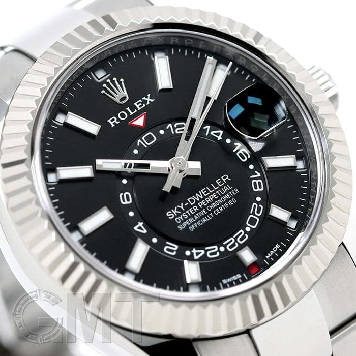 中古)ROLEX ロレックス スカイドゥエラー 326934 ブラック オイスター