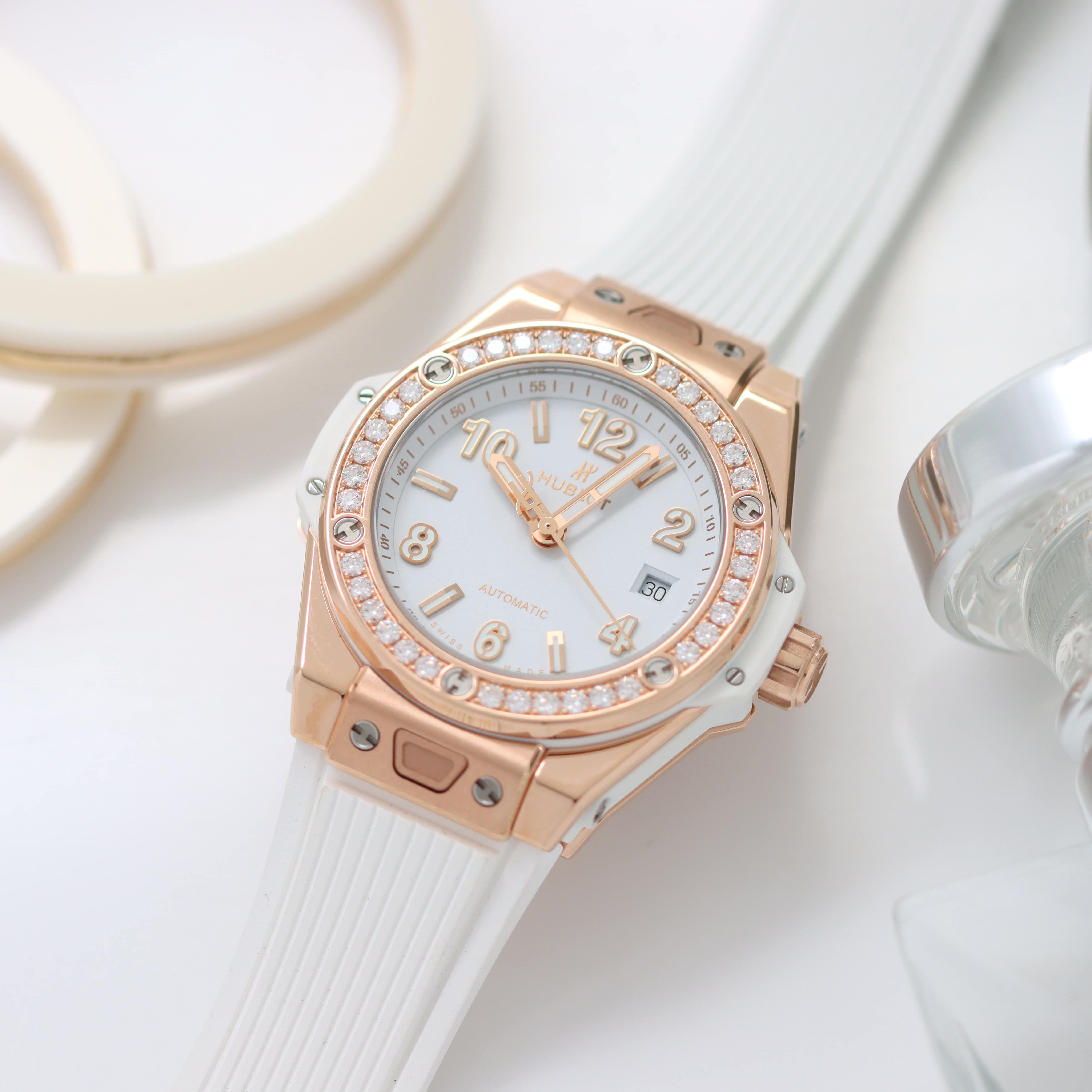 新品)HUBLOT ウブロ ビッグバン ワンクリック キングゴールド ホワイト