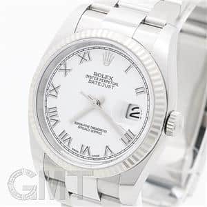 中古)ROLEX ロレックス デイトジャスト 116234 ホワイトローマ