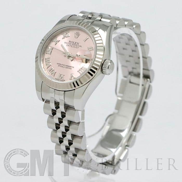 ロレックス ROLEX デイトジャスト26 179174 ピンク WG/SS レディース 腕時計 中古)ROLEX ロレックス デイトジャスト 26 179174 ピンクローマ（商品