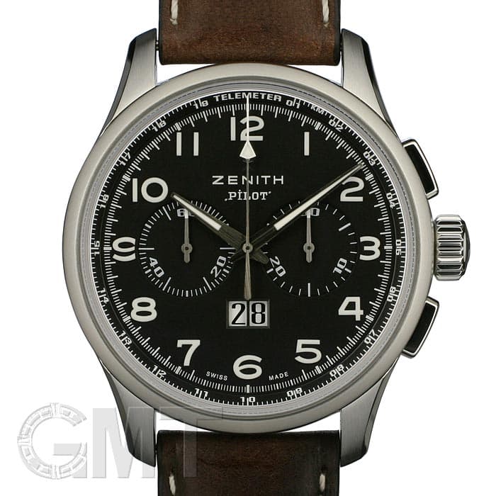 新品)ZENITH ゼニス エル・プリメロ パイロット ビックデイト
