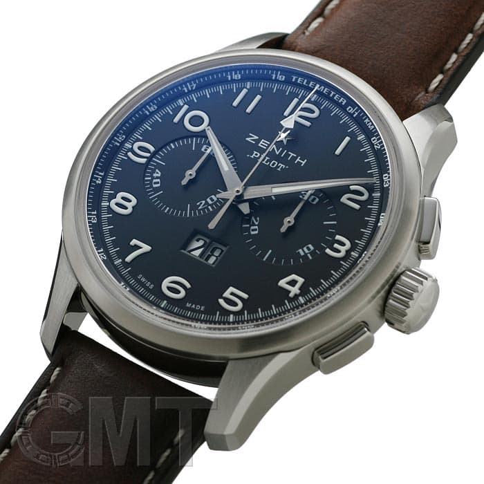 新品)ZENITH ゼニス エル・プリメロ パイロット ビックデイト