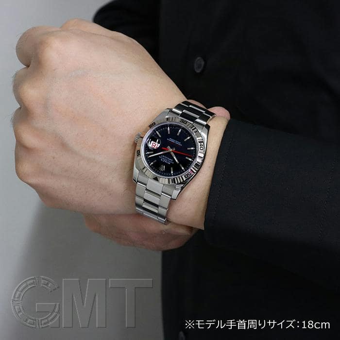 中古)ROLEX ロレックス ターノグラフ 116264 ブラック オイスター