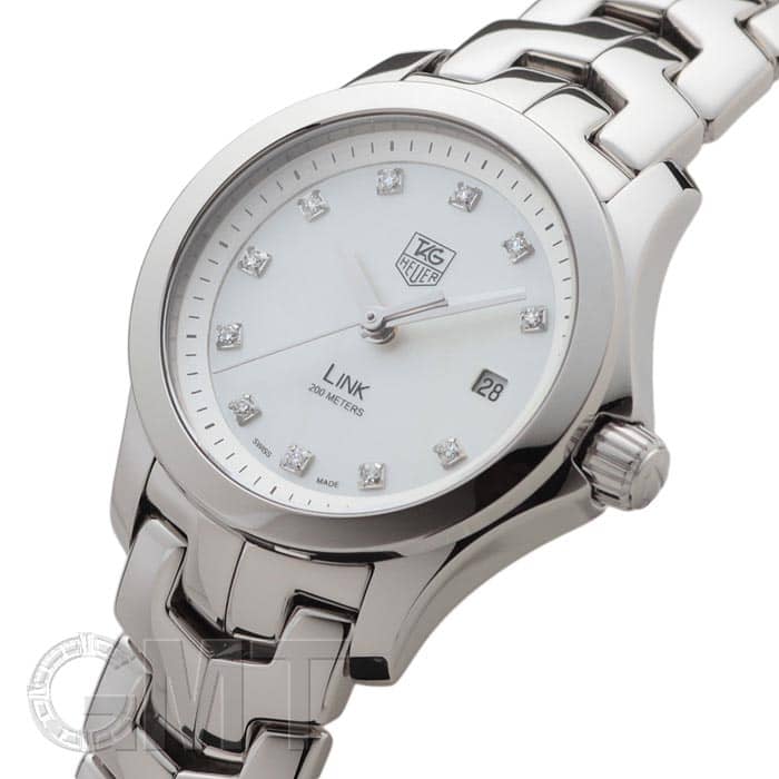新品)TAG HEUER タグ・ホイヤー リンク ホワイトMOP 12Pダイヤ WJF1317 新品)TAG HEUER タグ・ホイヤー リンク ホワイトMOP 12Pダイヤ WJF1317