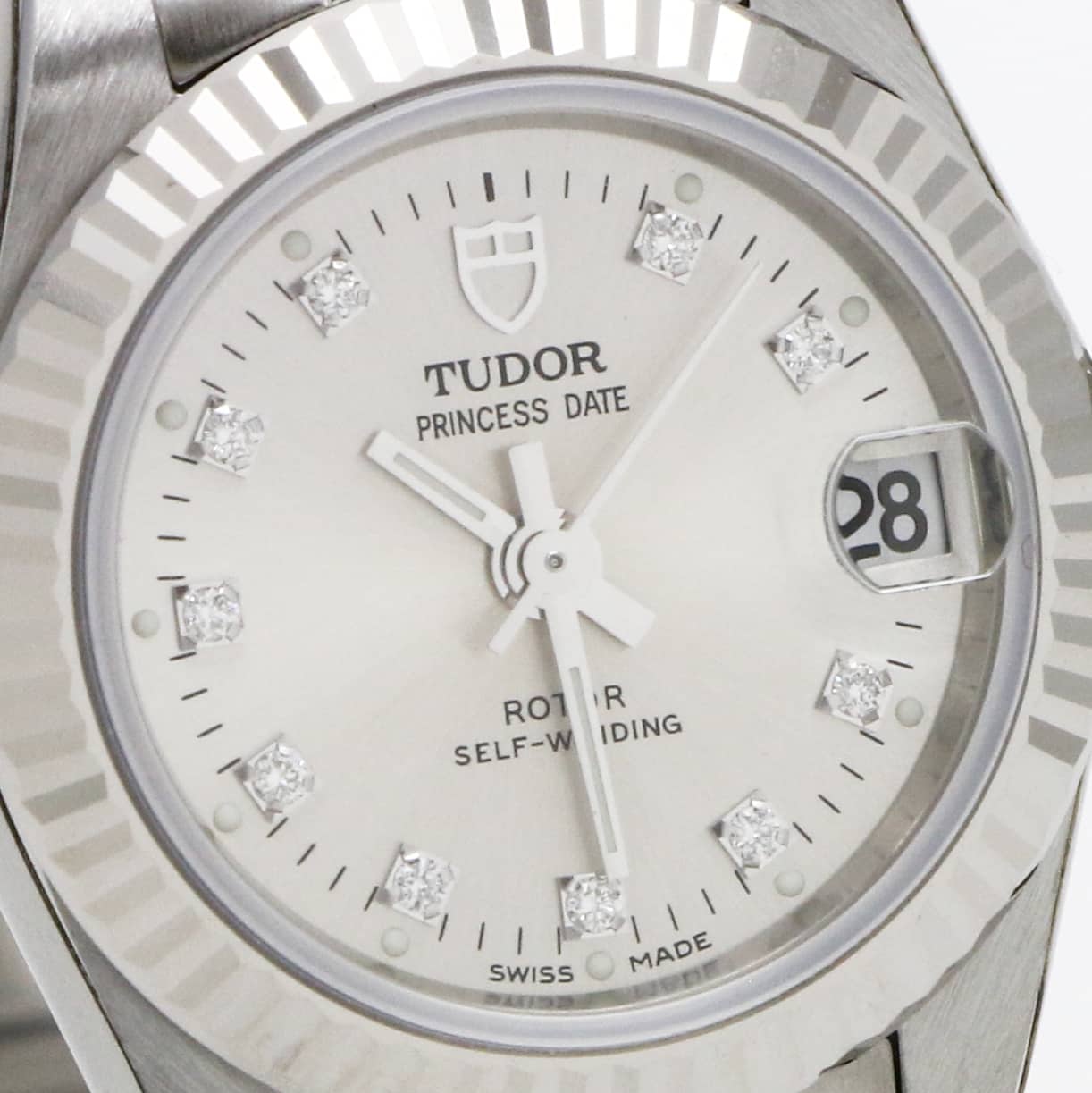 新品)TUDOR チューダー プリンセス デイト M92514 シルバー 10Pダイヤ