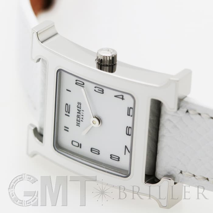 専用出品★HERMES 腕時計　ホワイト エルメス HERMES Hウォッ ミニ ホワイトシェル HH1.173 ホワイト K18PG