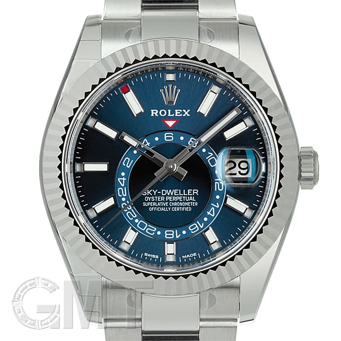 ロレックス コマ スカイドゥエラー 326934 未使用)ROLEX ロレックス スカイドゥエラー 326934 ブルー（商品