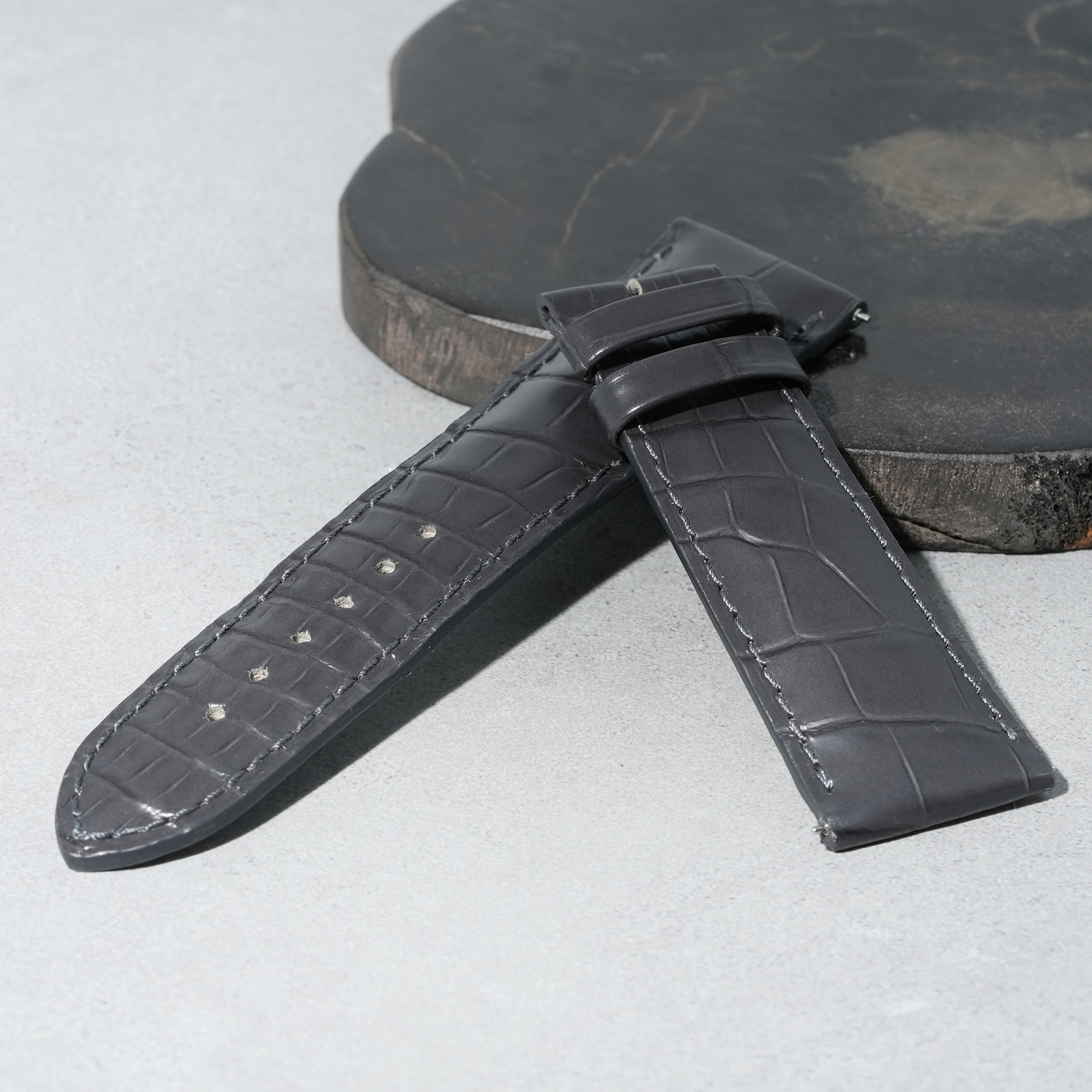 新品)CAMILLE FOURNET カミーユ・フォルネ アリゲーター マット竹斑