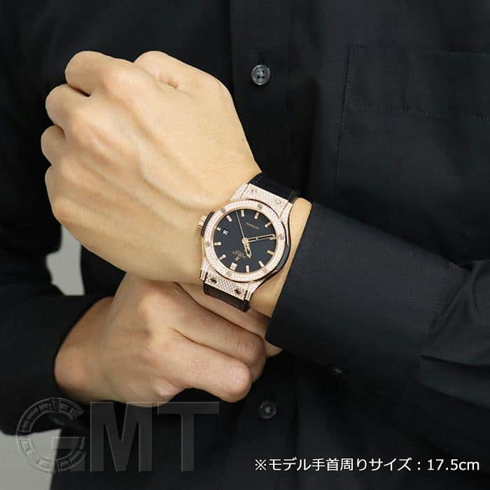 新品)HUBLOT ウブロ クラシック キングゴールド ダイヤモンド 542.OX