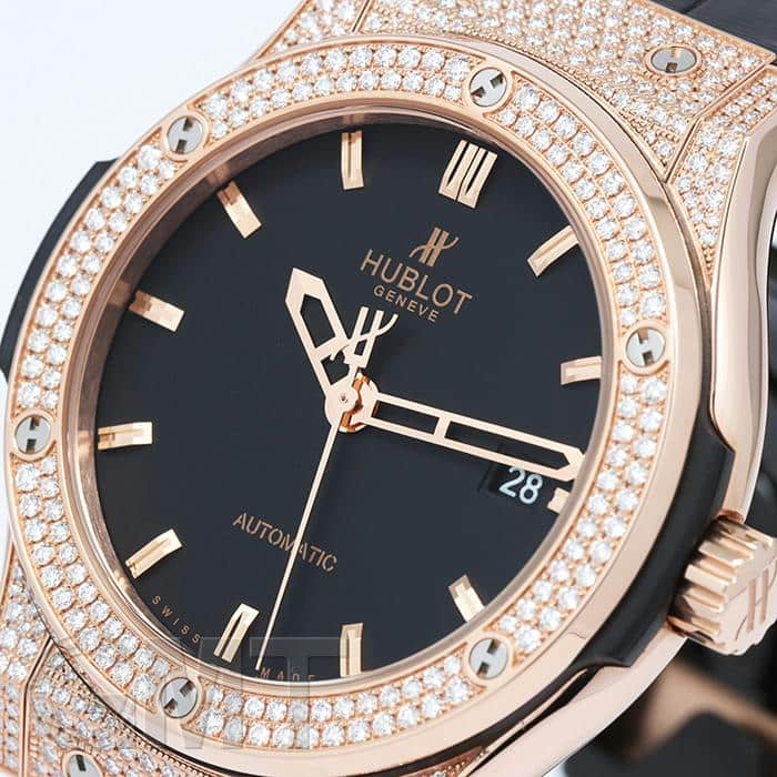 新品)HUBLOT ウブロ クラシック キングゴールド ダイヤモンド 542.OX